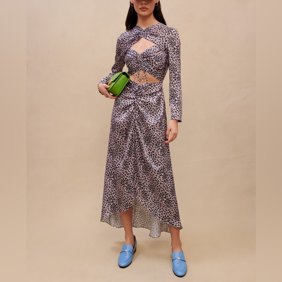 Maje Dresses & Skirts - Maje- long satiny cutout, sexy maxi dress. NWT size 42